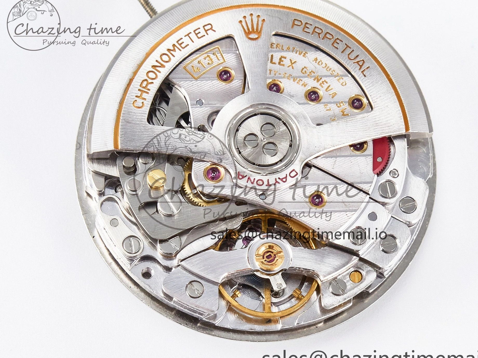 0107 Custom Modded Daytona DD4131 Super Clone 28800 VPH Automatic Movement (Silver Color) HighQuality 919